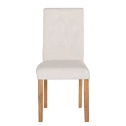 Chaises Capitonnées Jeanne (lot De 2) 24 Chaises Capitonnées Jeanne (lot De 2) -Mobilier Soldes polsterstuhl jeanne 2er set leinenstoff creme 1986258