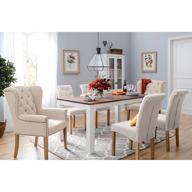 Chaises Capitonnées Jeanne (lot De 2) 4 Chaises Capitonnées Jeanne (lot De 2) – Image 2