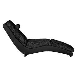 Chaise Longue De Relaxation Carson -Mobilier Soldes relaxliege carson kunstleder strukturstoff schwarz 459509