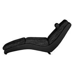 Chaise Longue De Relaxation Carson -Mobilier Soldes relaxliege carson kunstleder strukturstoff schwarz 459510