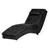 Chaise Longue De Relaxation Carson -Mobilier Soldes relaxliege carson kunstleder strukturstoff schwarz 459512