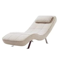 Fauteuil De Relaxation Long Island Tissu -Mobilier Soldes relaxliege long island webstoff stoff parsa beige grau 3940728