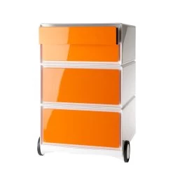 Caisson à Roulettes EasyBox II 35 Caisson à Roulettes EasyBox II -Mobilier Soldes rollcontainer easybox ii weiss orange 1595634