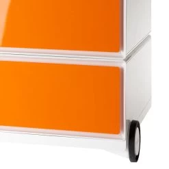 Caisson à Roulettes EasyBox II 36 Caisson à Roulettes EasyBox II -Mobilier Soldes rollcontainer easybox ii weiss orange 1595638