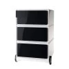 Caisson à Roulettes EasyBox II -Mobilier Soldes rollcontainer easybox ii weiss schwarz 1595574