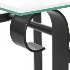 Table De Nuit Saronno -Mobilier Soldes saronno nachttisch schwarz lackiert 1195703