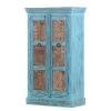 Armoire Watergate -Mobilier Soldes schrank watergate mango massiv recycled altholz tuerkis blau 3206353