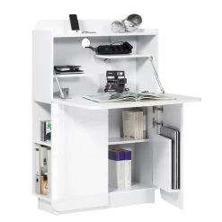 Secrétaire CU Culture MC -Mobilier Soldes schreibtisch cu culture mc hochglanz weiss weiss 4902316
