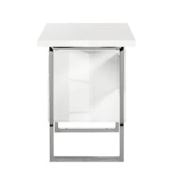 Bureau Paddington II -Mobilier Soldes schreibtisch paddington hochglanz weiss lackiert mit 1 container 3375769