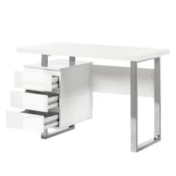 Bureau Paddington II -Mobilier Soldes schreibtisch paddington hochglanz weiss lackiert mit 1 container 3375809