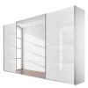 Armoire à Portes Coulissantes Quadra -Mobilier Soldes schwebetuerenschrank quadra spiegel alpinweiss glas weiss breite x hoehe 315 x 210 cm 1896770