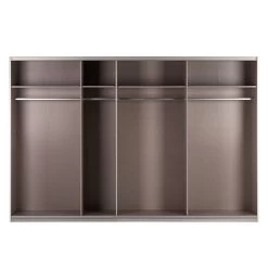 Armoire à Portes Coulissantes Quadra -Mobilier Soldes schwebetuerenschrank quadra spiegel alpinweiss glas weiss breite x hoehe 315 x 210 cm 1916890