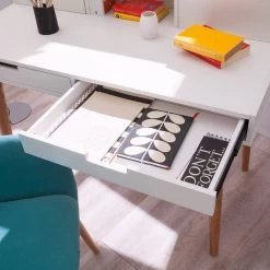 Bureau LINDHOLM 25 Bureau LINDHOLM -Mobilier Soldes sekretaer lindholm weiss eiche massiv 4037288