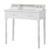 Secrétaire Vermont 2 Tiroirs -Mobilier Soldes sekretaer vermont antikweiss mit 2 schubladen 4264332