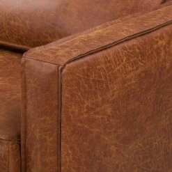 Fauteuil XL FORT DODGE -Mobilier Soldes sofa fort dodge 2 sitzer antiklederlook cognac 4669872