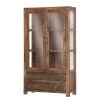 Vitrine Pintage II -Mobilier Soldes vitrine pintage ii mango massiv gebeizt lackiert 259747