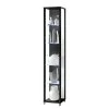 Vitrine Winnipeg I -Mobilier Soldes vitrine winnipeg i mit led beleuchtung klarglas schwarz 253884