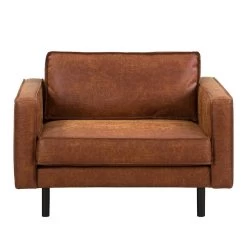 Fauteuil XL FORT DODGE -Mobilier Soldes xl sessel fort dodge antiklederlook cognac 4670048